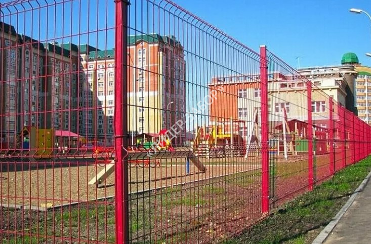 Купить Забор 3Д розового цвета для детской площадки